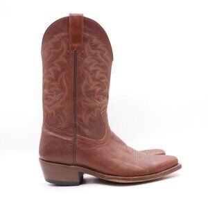 Moonshine Spirit Cowboy Western Boots Men's 8.5 D Brown Leather Square Toe